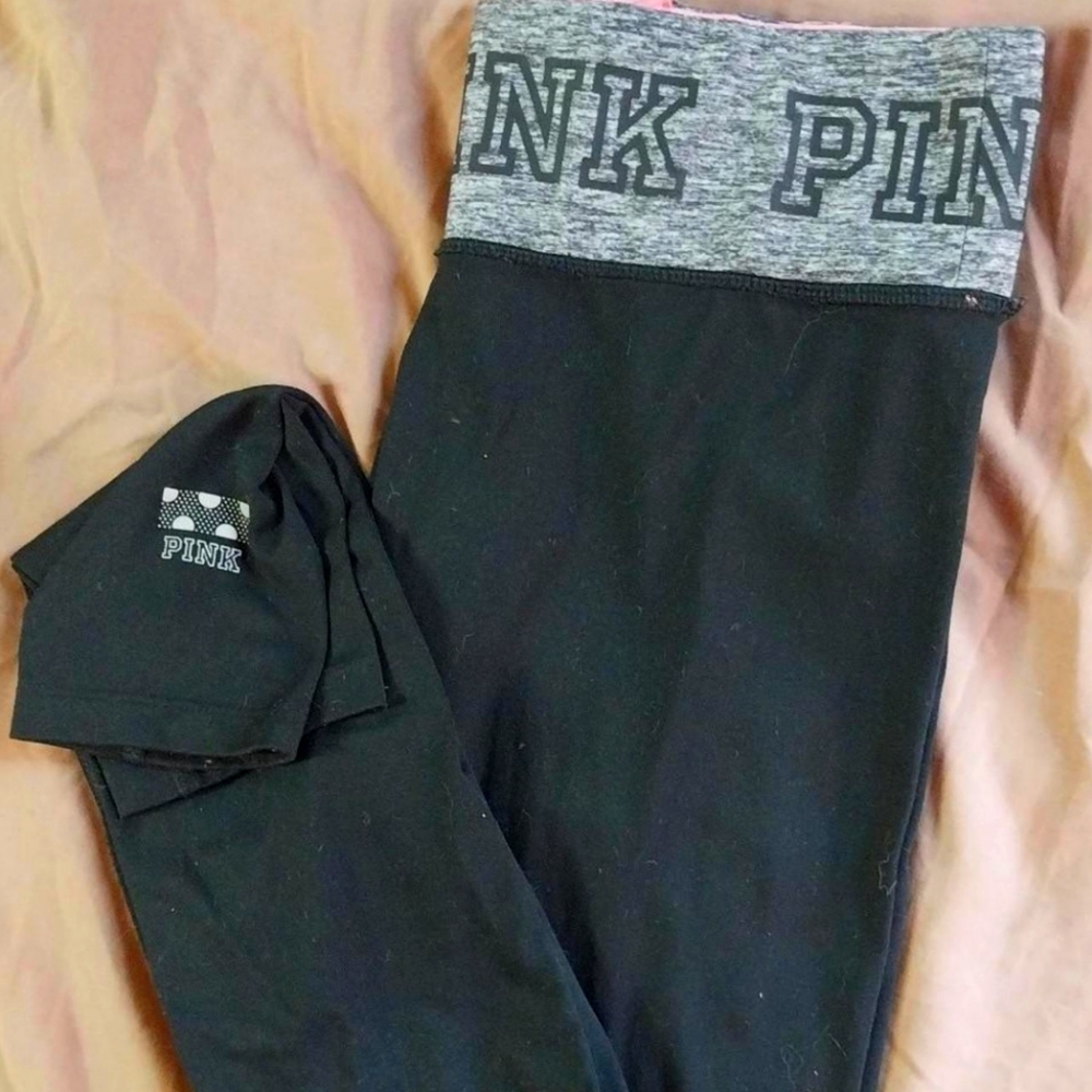 VICTORIA SECRET PINK LEGGINGS SZ SMALL
